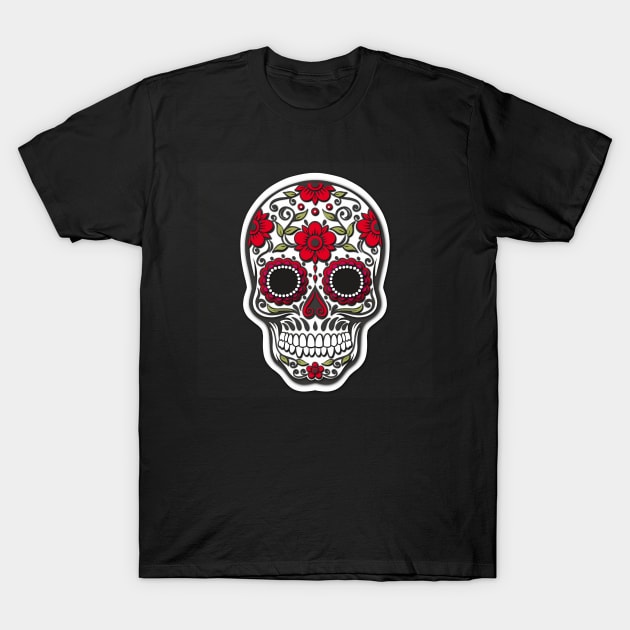 3D Paper cut skull T-Shirt by Prita_d
